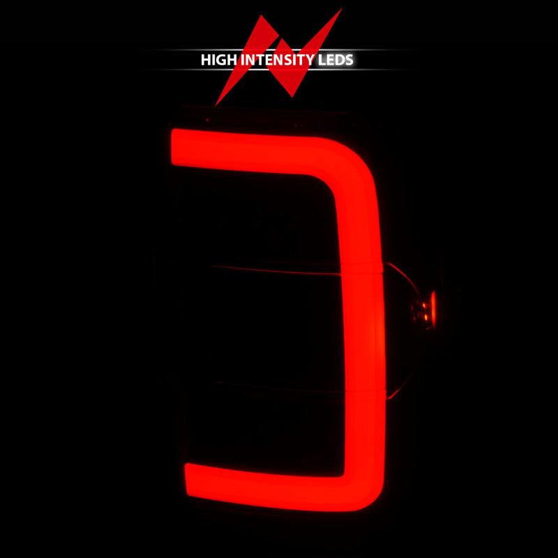 ANZO 2001-2011 Ford  Ranger LED Tail Lights w/ Light Bar Black Housing Clear Lens 311390