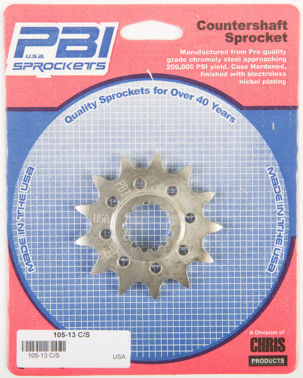 PBIFront Cs Sprocket Steel 13t-520 Yam105-13