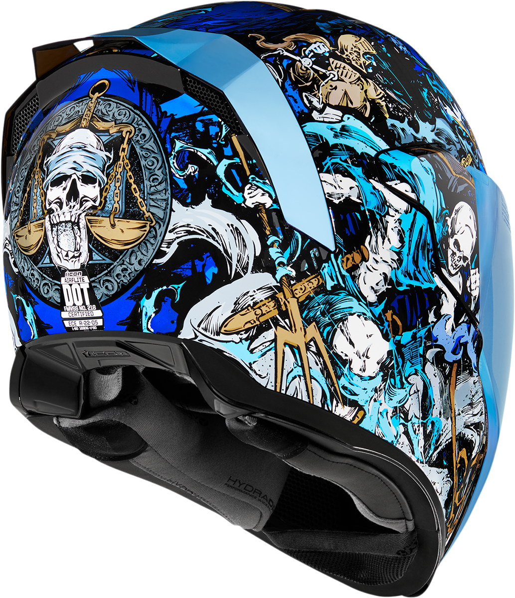 ICON Airflite™ Helmet - 4Horsemen - Blue - Medium 0101-13919