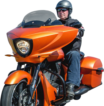 KLOCK WERKS Flare™ Windshield - 11" - Tinted - Victory KWW-06-0543