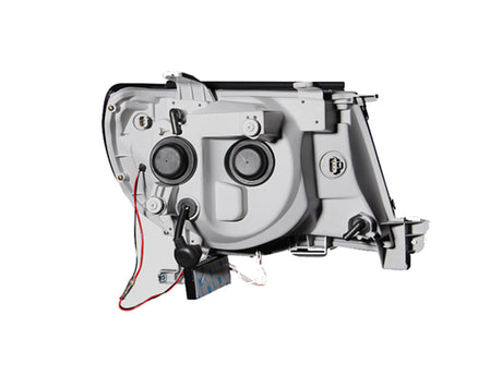 ANZO 2005-2011 Toyota Tacoma Projector Headlights w/ Halo Black 121282