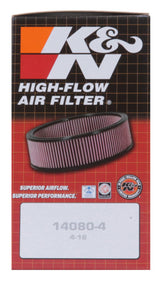 K&N Custom Round Racing Assembly Red 4.5in ID / 5.875in OD / 1.75in Height 56-1400