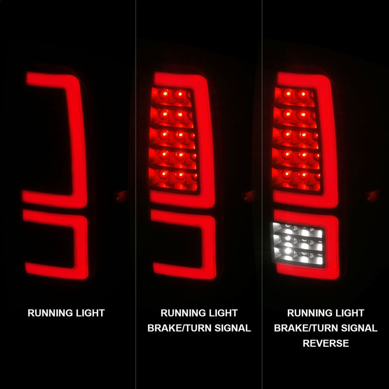 ANZO 2014-2021 Toyota Tundra LED Taillights Black Housing/Smoke Lens 311437