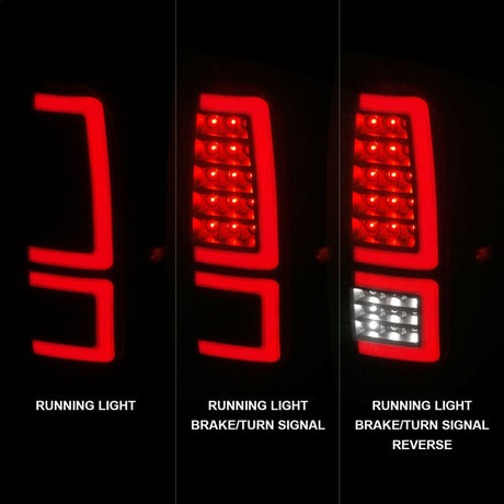 ANZO 2014-2021 Toyota Tundra LED Taillights Black Housing/Smoke Lens 311437