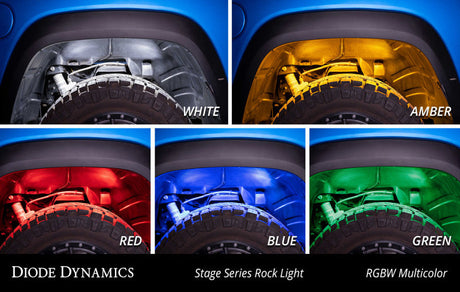 Diode Dynamics Stage Series RGBW LED Rock Light (8-pack) DD7454