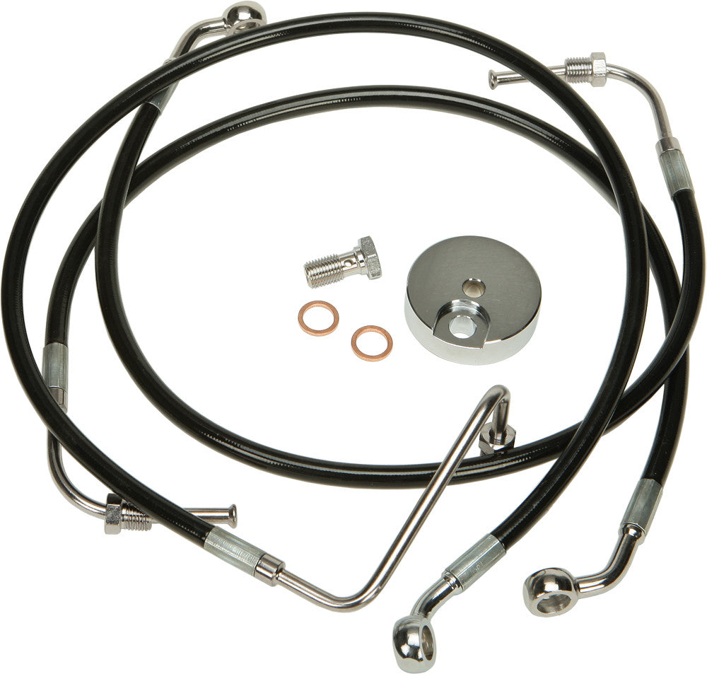 HARDDRIVE Brakeline Kit Blk Touring HD-0304-BK