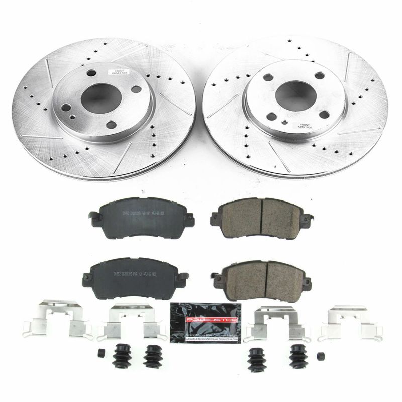 Power Stop 2016 Scion iA Front Z23 Evolution Sport Brake Kit K7700