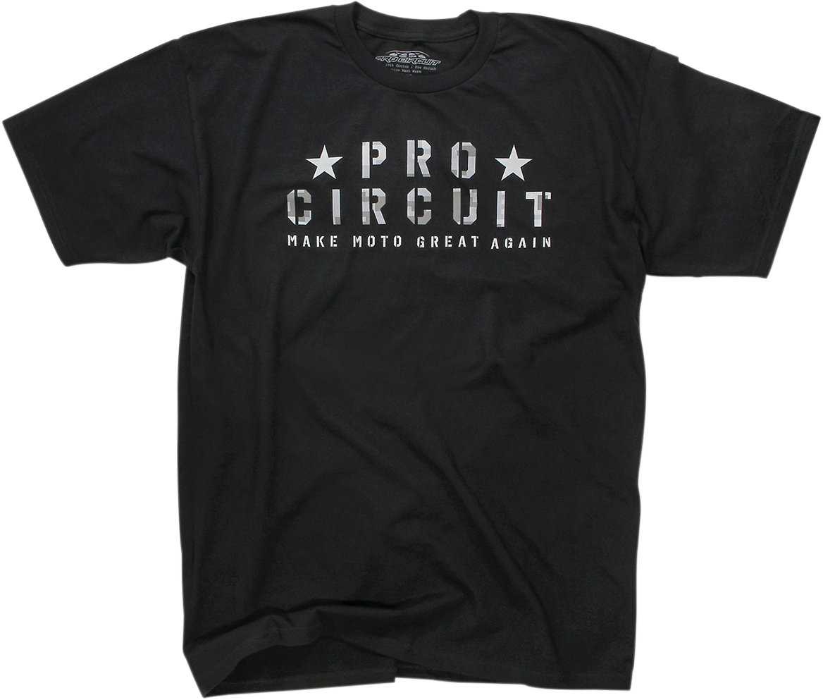 PRO CIRCUIT Flag T-Shirt - Black - XL 6411810-40