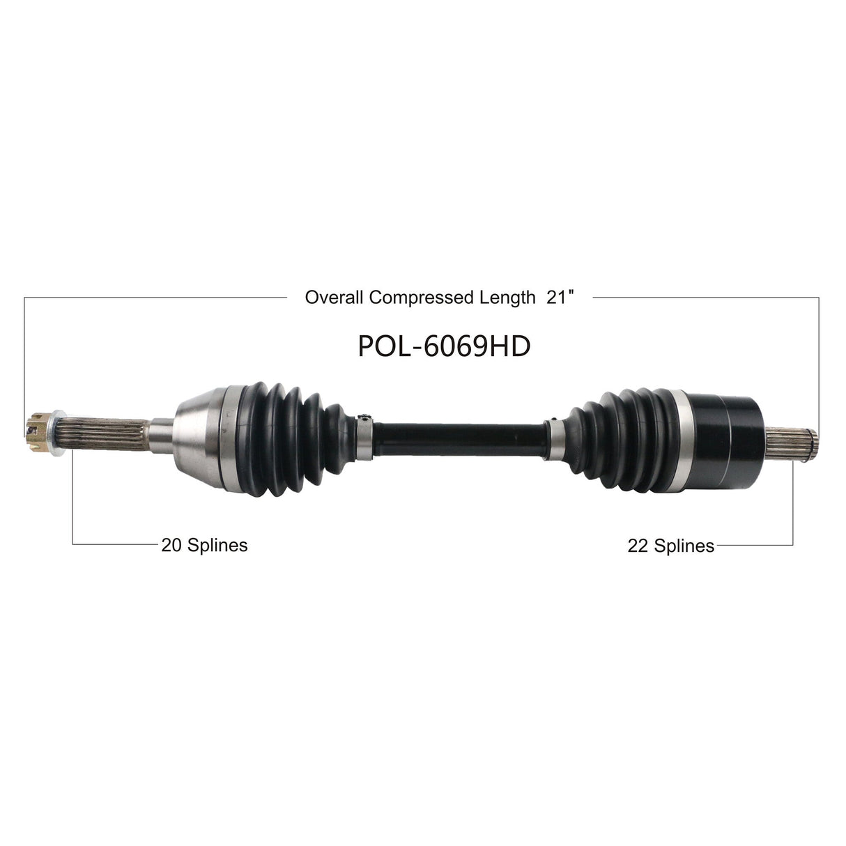 OPEN TRAILHd 2.0 Axle FrontPOL-6069HD