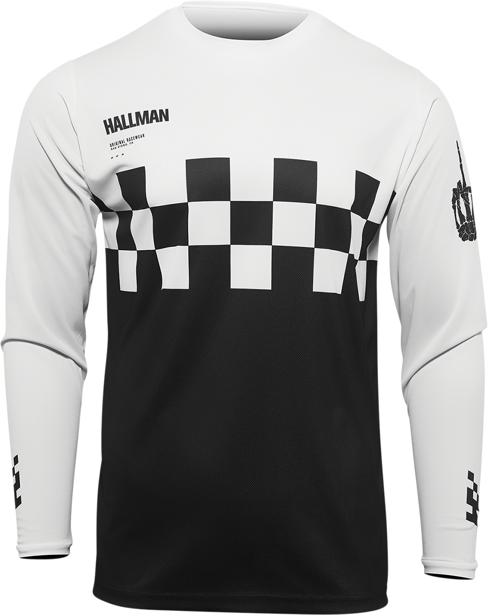 THOR Hallman Differ Cheq Jersey - Black/White - XL 2910-6585