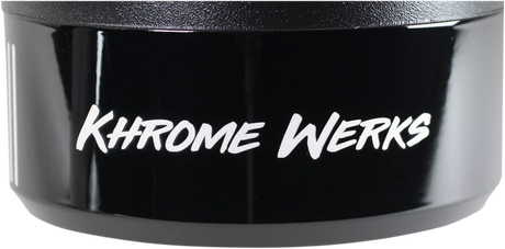 KHROME WERKS 4-1/2" Klassic Tip - Right - Black Powdercoat 200659P