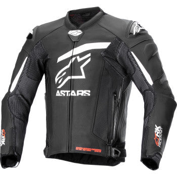 ALPINESTARS GP Plus R v4 Rideknit® Leather Jacket - Black/White - US 38 / EU 48 3100324-12-48