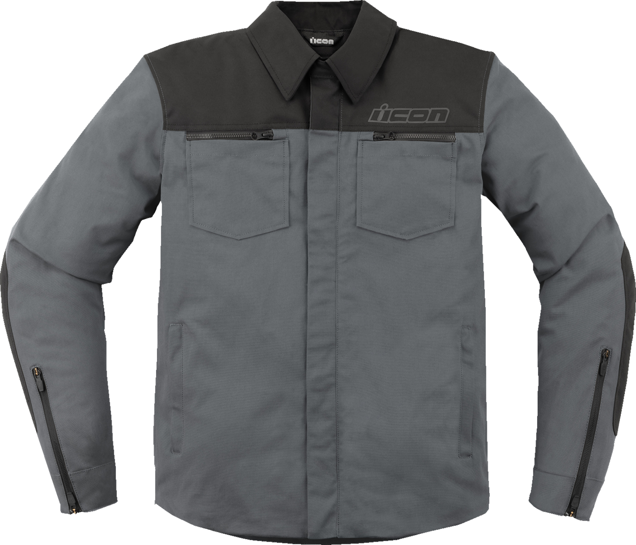 ICON Upstate Canvas CE Jacket - Gray - Medium 2820-6242