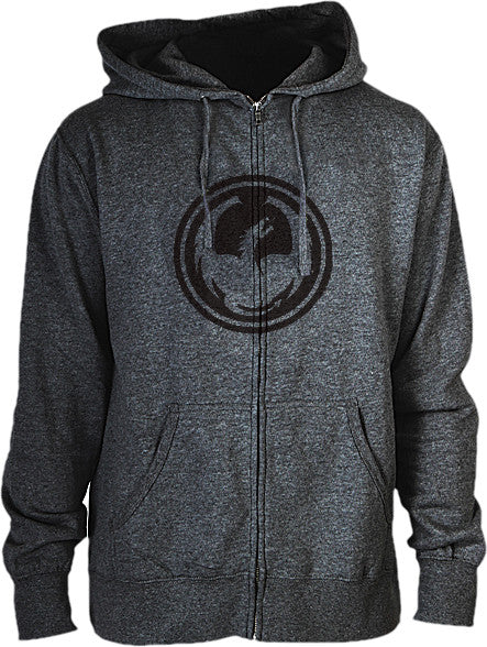 DRAGON Icon Zip Hoody Gunmetal L 723-418 GUN METAL LG