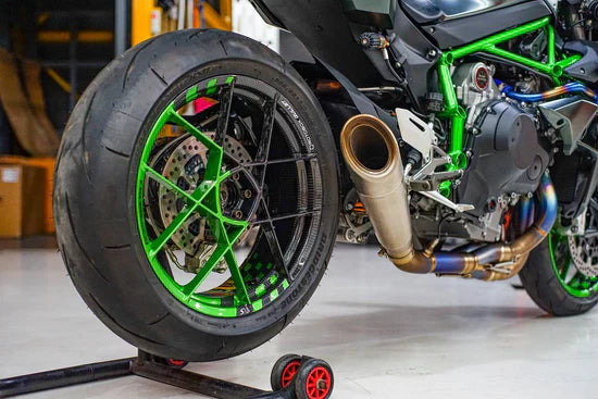 IN STOCK Vandemon  Brushed Titanium Exhaust System Ninja H2 & H2R 2015-25 KAWAH2TICSBRUEXHD VA-2
