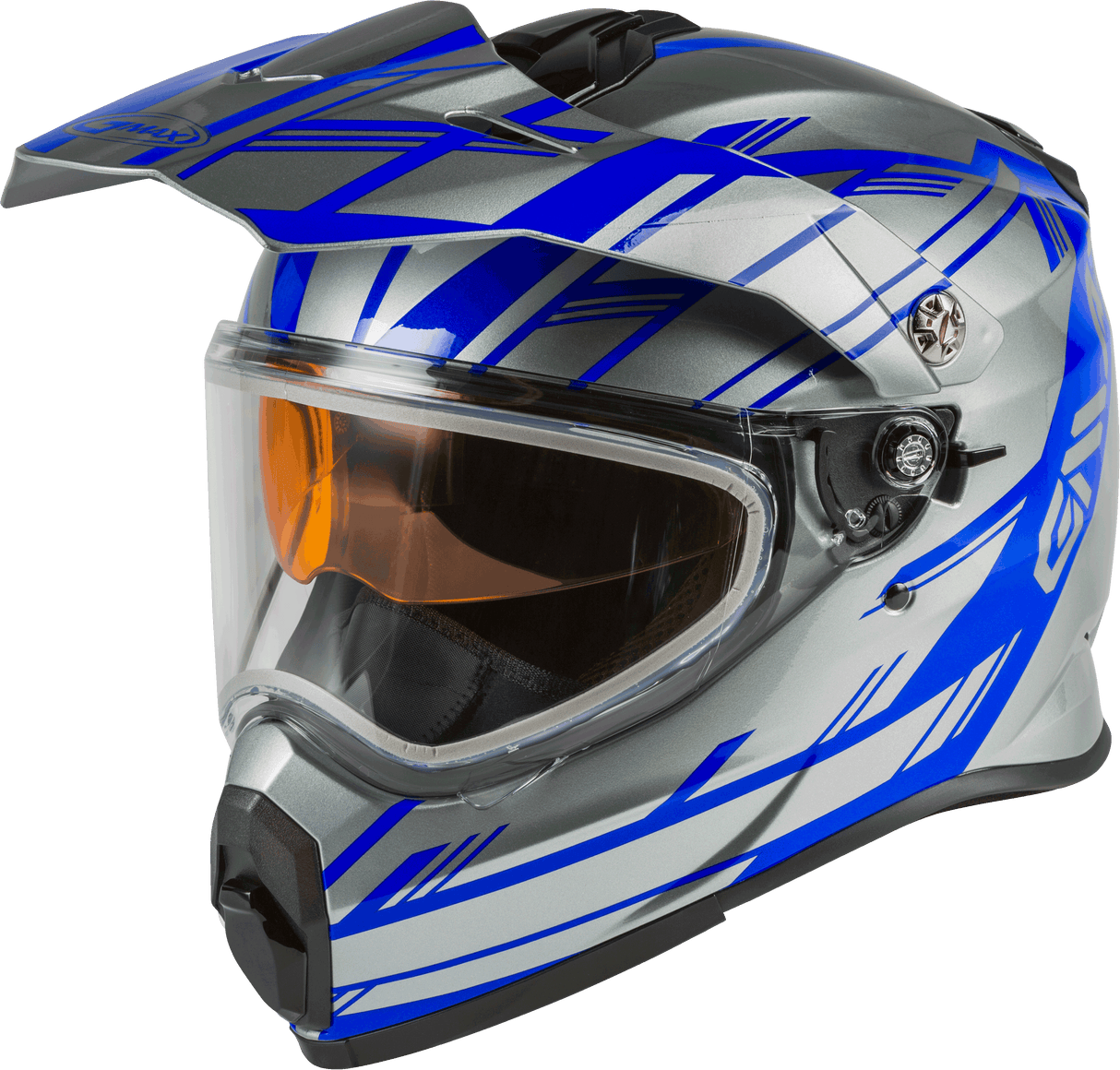 GMAX At-21s Adventure Epic Snow Helmet Silver/Blue Xs G2211693