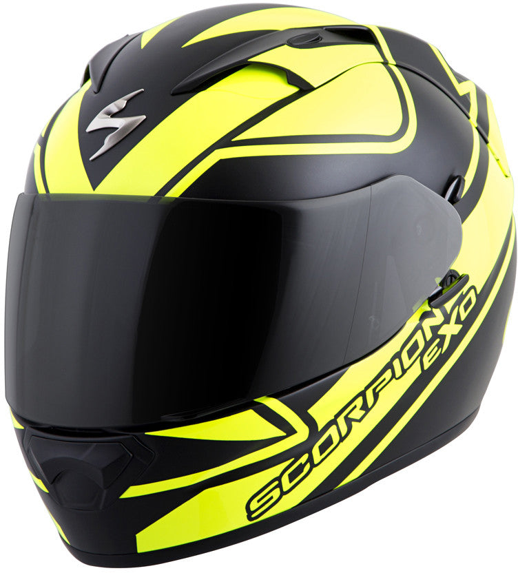 SCORPION EXO Exo-T1200 Full Face Helmet Freeway Neon Lg T12-3505