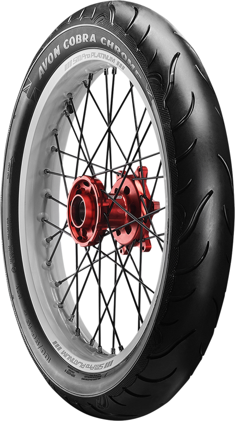AVON Tire - Cobra Chrome AV91 - Front - MH90-21 - Wide Whitewall - 56V 638168