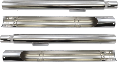 COBRA True Dual Exhaust - Billet Tip - '86-'06 Softail 6984