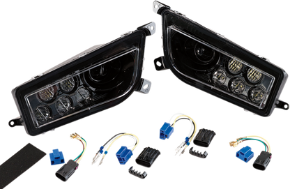 MOOSE UTILITY LED Headlight - RZR900/1000 - Black 100-3356-PU