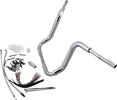 FAT BAGGERS INC. Handlebar Kit - Rounded Top - 14" - Chrome 809414