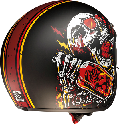 Z1R Saturn Helmet - Devil Made Me - Black/Red - XS 0104-2816