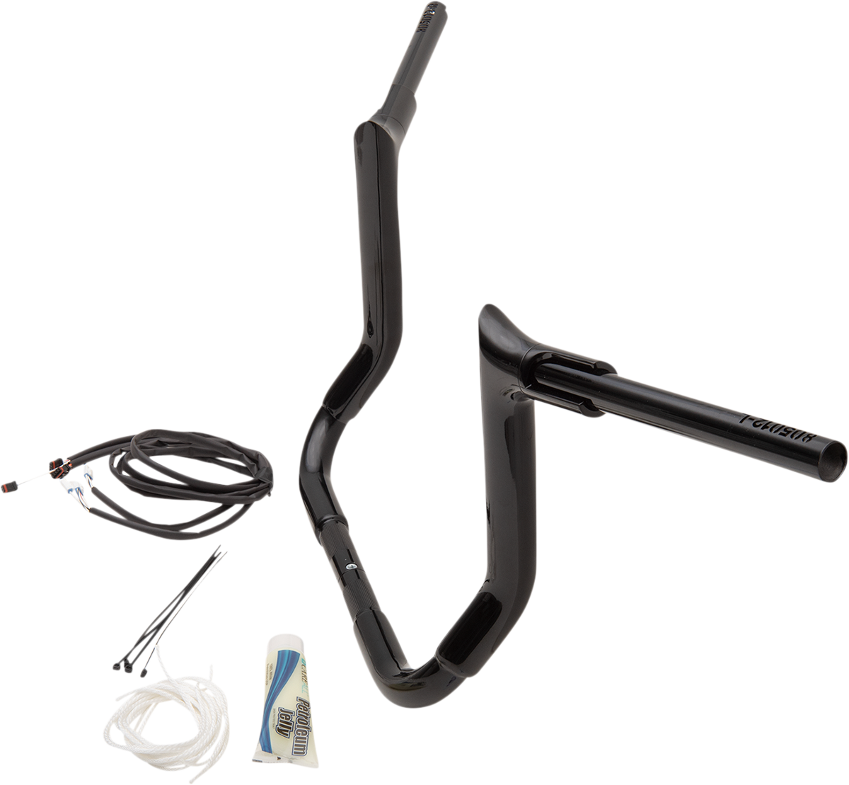 FAT BAGGERS INC. Handlebar Kit - Pointed Top - 12" - Black 809212-B
