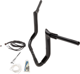 FAT BAGGERS INC. Handlebar Kit - Pointed Top - 12" - Black 809212-B