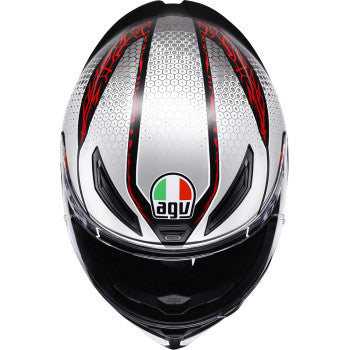 AGV Helmet K1 S Speedarmor Matt Black/Grey/Red Md 2118394018-073-M