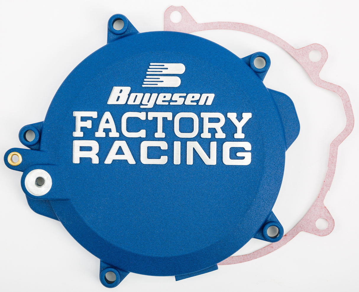 BOYESEN Factory Racing Clutch Cover Husky Blue CC-46AL