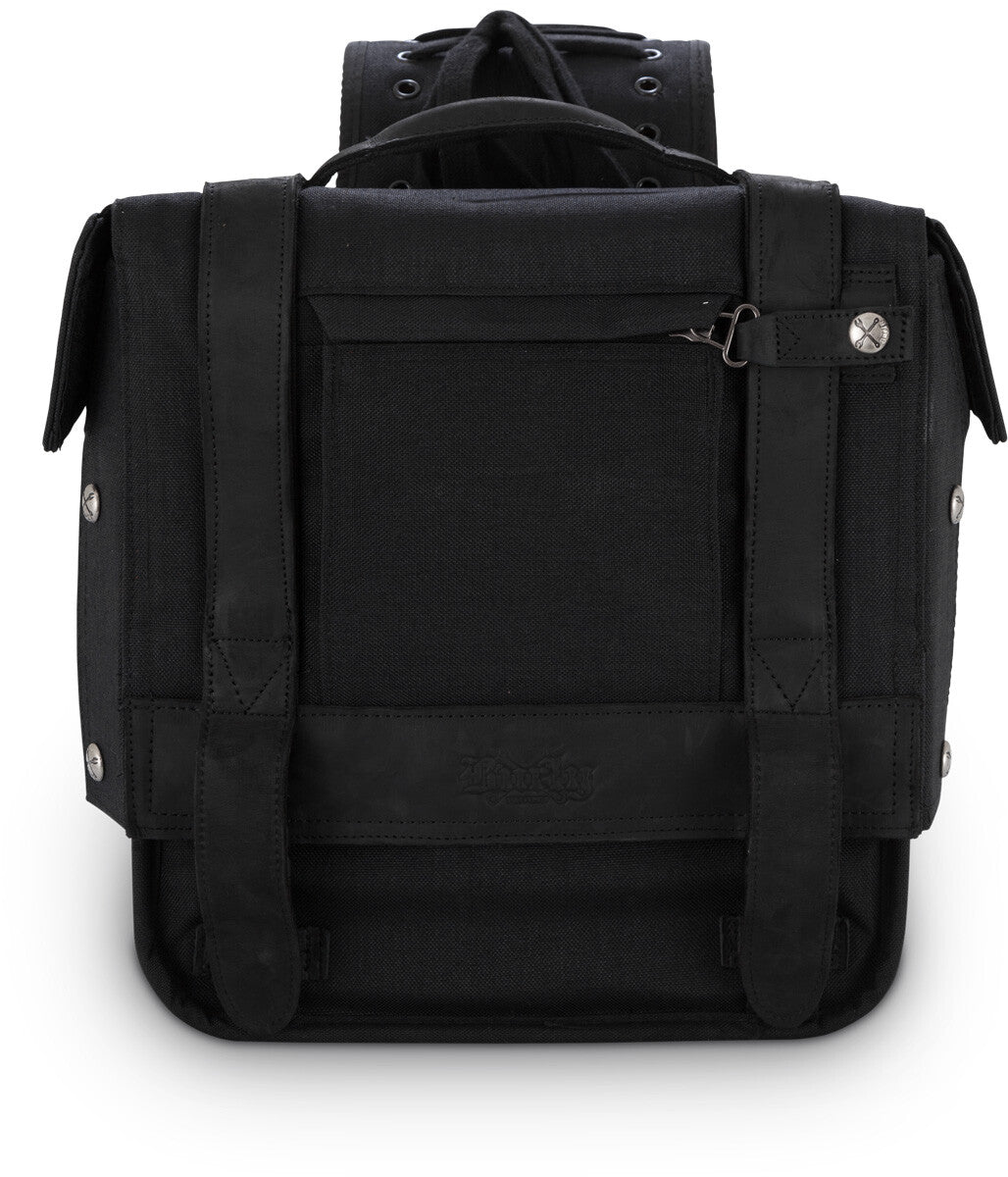 BURLY BRAND Throwover Saddlebag Black B15-1002B