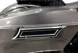 EDDIE TROTTA DESIGNS Saddlebag Latch Covers - Diamond Cut B TC981B