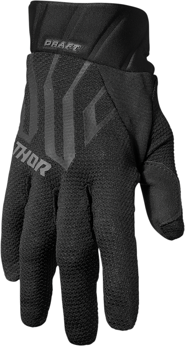 THOR Draft Gloves - Black/Charcoal - Small 3330-6801