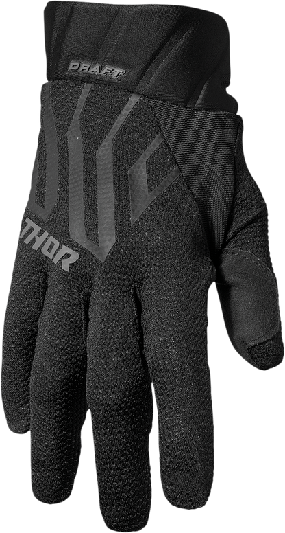 THOR Draft Gloves - Black/Charcoal - XS 3330-6800