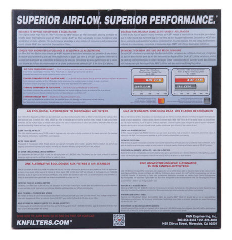 K&N IS300 Drop In Air Filter 33-2170
