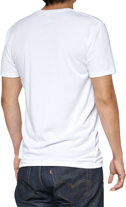 100% Tech Surman T-Shirt - White - Large 35031-000-12