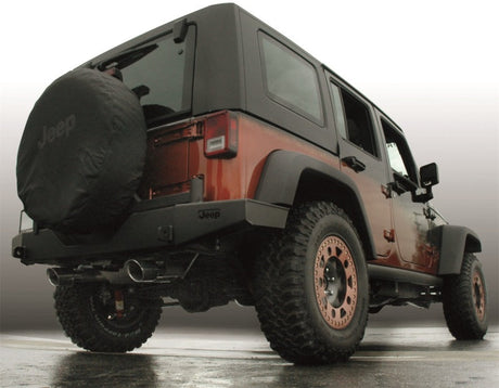 Gibson 12-17 Jeep Wrangler JK Rubicon 3.6L 2.5in Cat-Back Dual Split Exhaust - Aluminized 17303