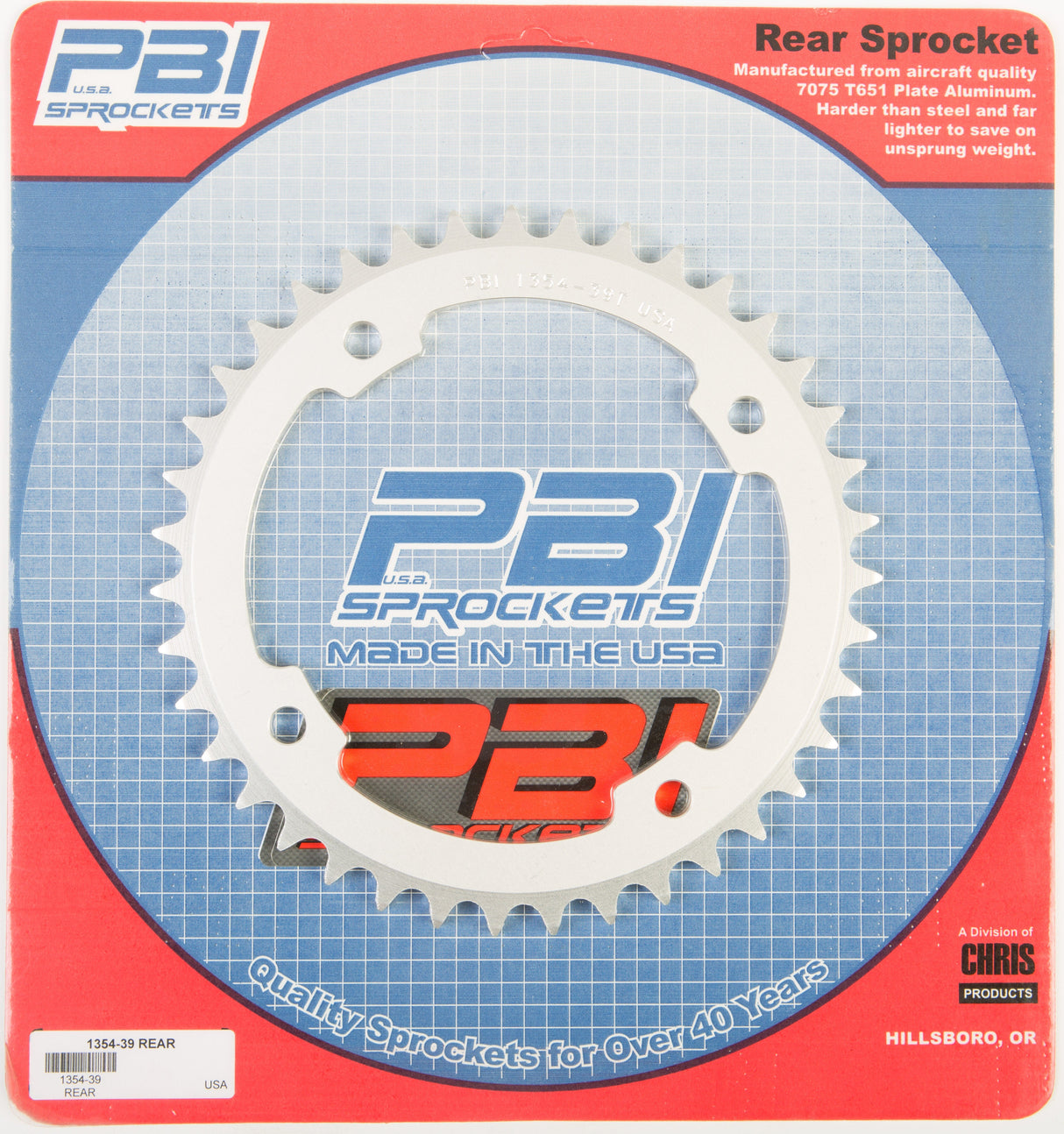 PBIRear Sprocket Aluminum 39t-520 Pol1354-39-3