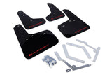 Rally Armor 13+ Ford Focus ST Black Mud Flap w/ Red Logo MF27-UR-BLK/RD