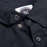 BILTWELL Blackout Lightweight Flannel - Large 8145-068-004