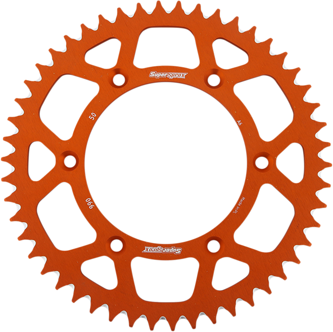 SUPERSPROX Rear Sprocket - Orange - KTM/Husqvarna/Husaberg - 50 Tooth RAL-990-50-ORG