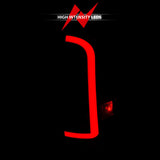 ANZO 05-15 Toyota Tacoma Full LED Tail Lights w/Light Bar Sequential Black Housing Smoke Lens 311428