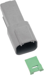 NAMZ CUSTOM CYCLE2-Wire Grey Deutsch Rcptcl & Wdglck Hd# 72122-94gyDR-2G