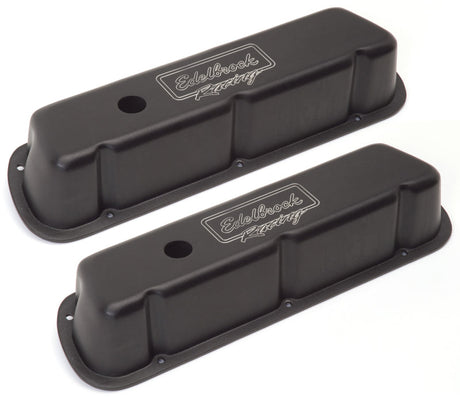 Edelbrock Valve Cover Victor Series Ford 289-302-351W CI V8 Low Black 41253