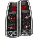 ANZO 1999-2000 Cadillac Escalade Taillights Black - New Gen 211144