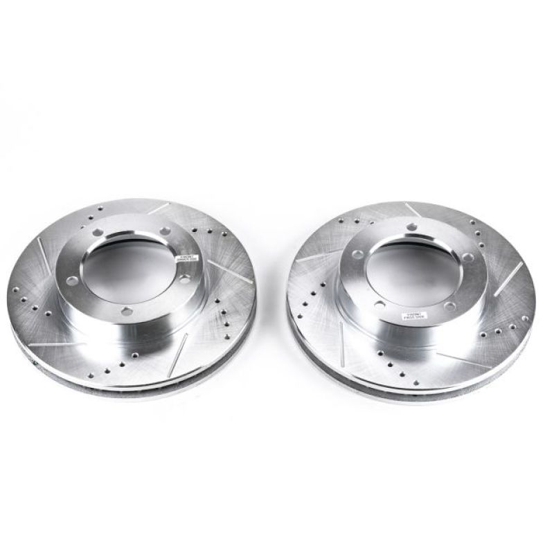 Power Stop 98-07 Lexus LX470 Front Evolution Drilled & Slotted Rotors - Pair JBR735XPR