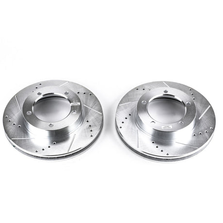 Power Stop 98-07 Lexus LX470 Front Evolution Drilled & Slotted Rotors - Pair JBR735XPR