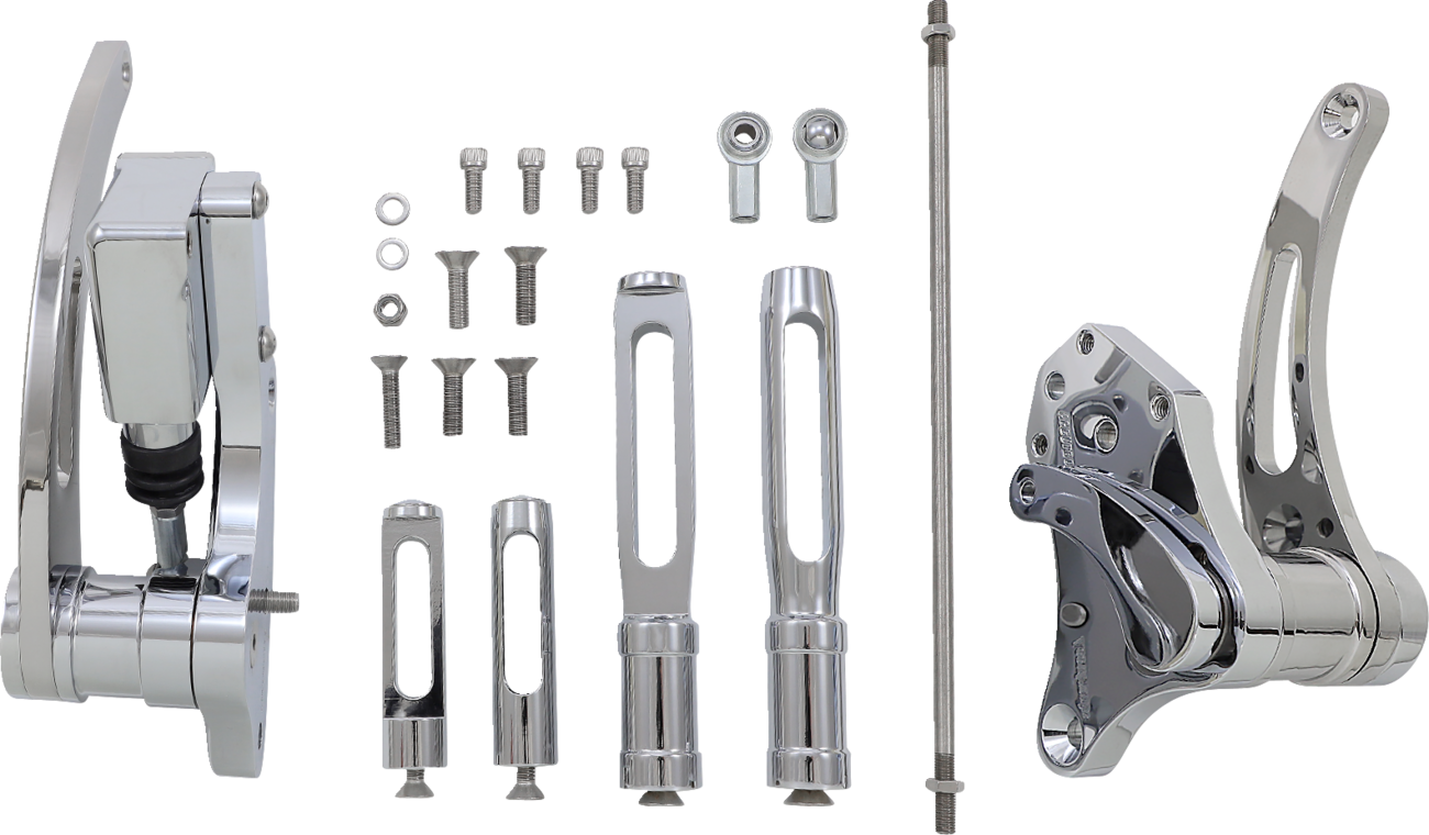 ACCUTRONIX Forward Control - Slotted - Chrome FC103-SSC