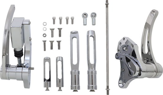 ACCUTRONIX Forward Control - Slotted - Chrome FC103-SSC