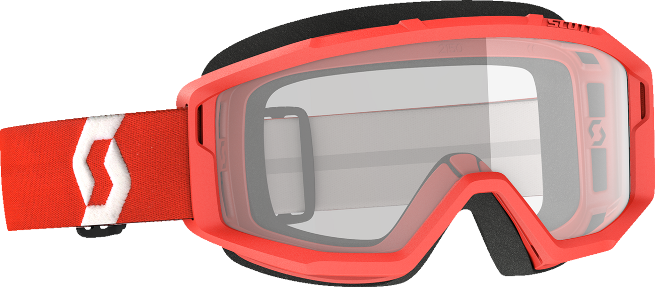 SCOTT Primal Goggles - Red - Clear 278598-0004043